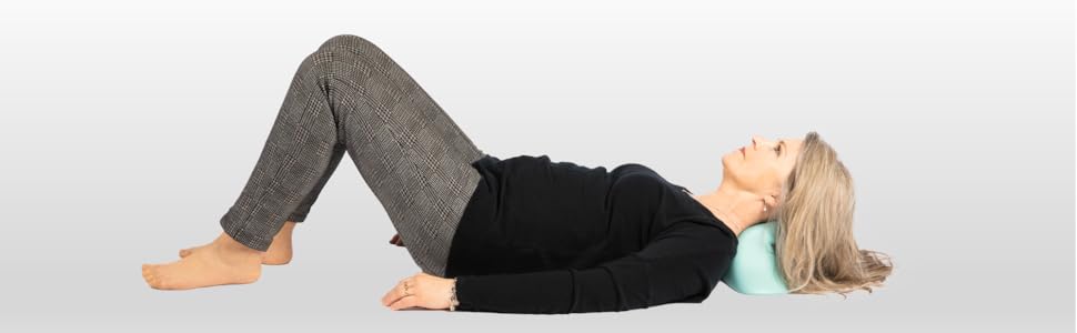 MARTneck (Middle [The ORIGINAL] - Developed by German Orthopedists - World's first osteopathic therapy pillow against neck, head & back pain • Neck stretcher • Osteopathy to go