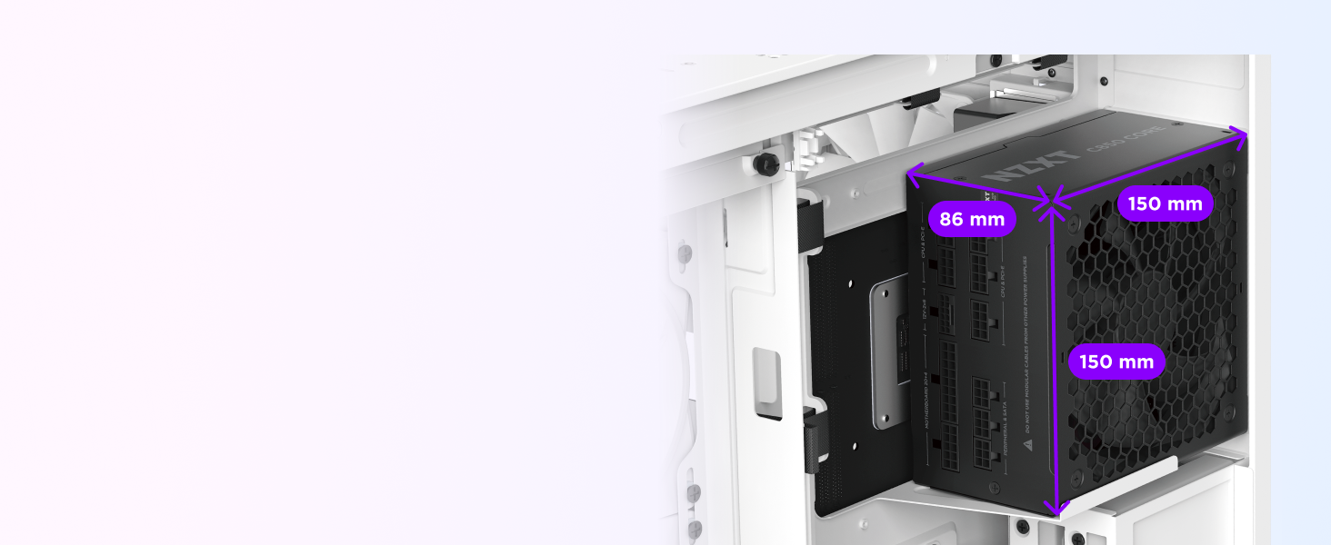 Блок живлення NZXT C850 Gold Core 850W ATX 3.1, 80+ Gold, чорний