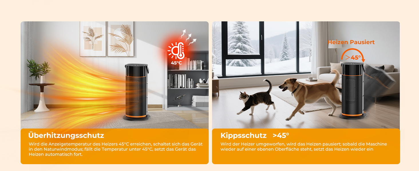 Електричний обігрівач 2000W з PTC-керамічним нагрівачем, тихий, з пульт дистанційного керування, таймером, поворотним механізмом 70° та LED-дисплеєм. Підходить для офісу, спальні, ванної кімнати, дому. Чорний, без полум'я.