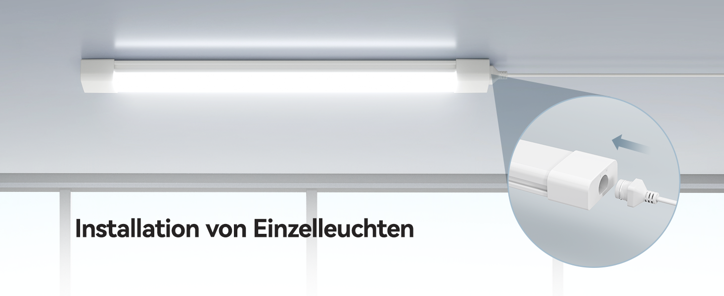 Світильник для вологих приміщень Anten LED 120 см, 36 Вт, 6000K, 4000 Лм, IP65, водонепроникний, для гаража, підвалу, офісу