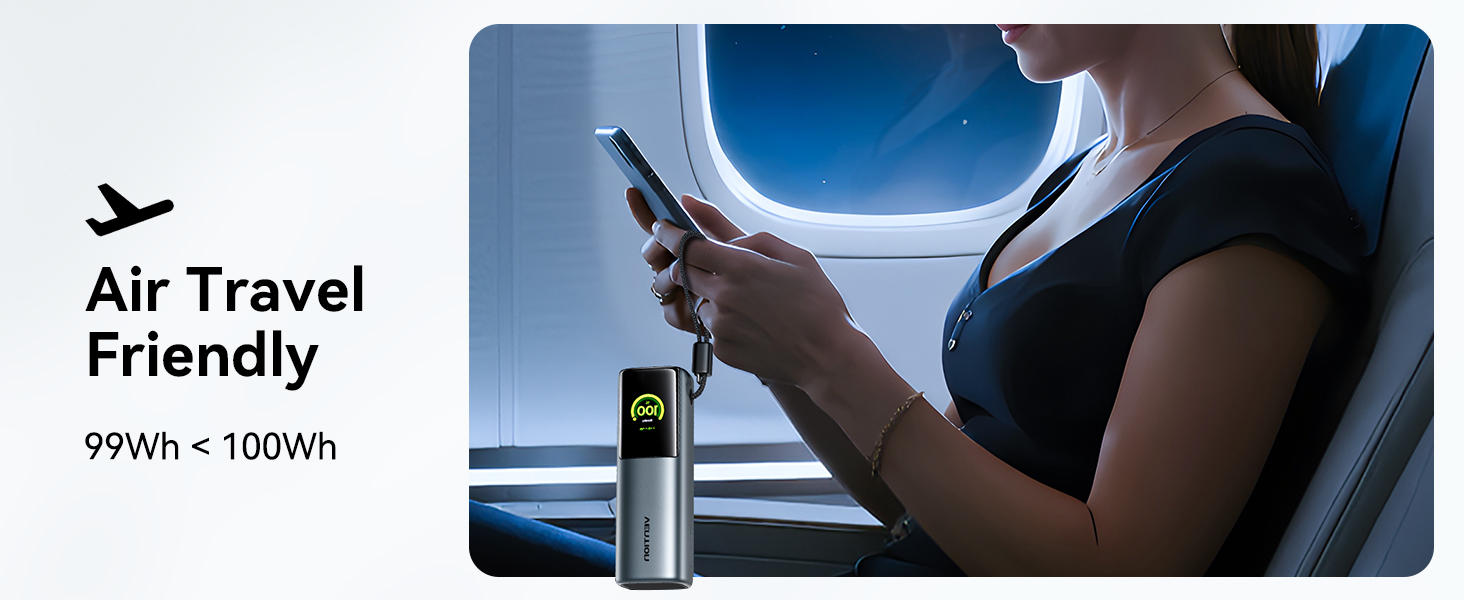 Power Bank VENTION 20000mAh 165W з дисплеєм та Emoji, інтегрований кабель USB-C, 2×100W USB-C + USB-A. Сумісний з MacBook Pro, iPad, Dell/HP, iPhone, Galaxy