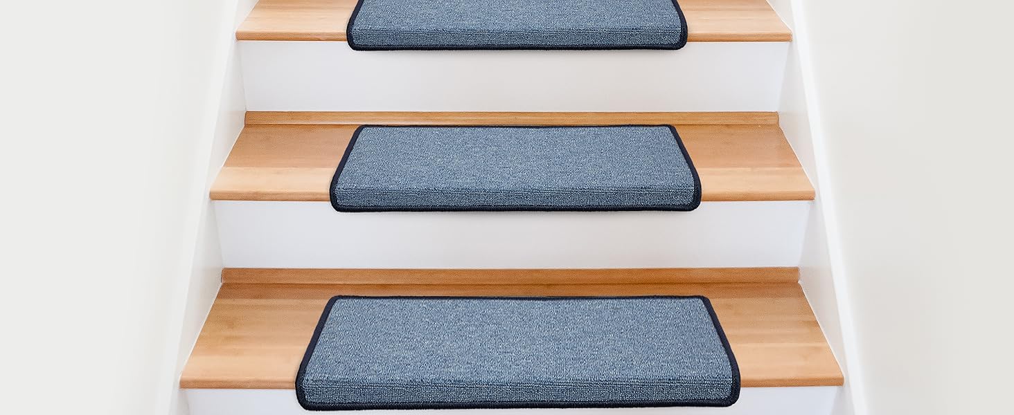 Килимок на сходинки Floordirekt 15 шт., 65x23 см, напівкруглий, темно-коричневий. Самоклеючий, для внутрішніх сходів. Захист сходів, стійкий килим.