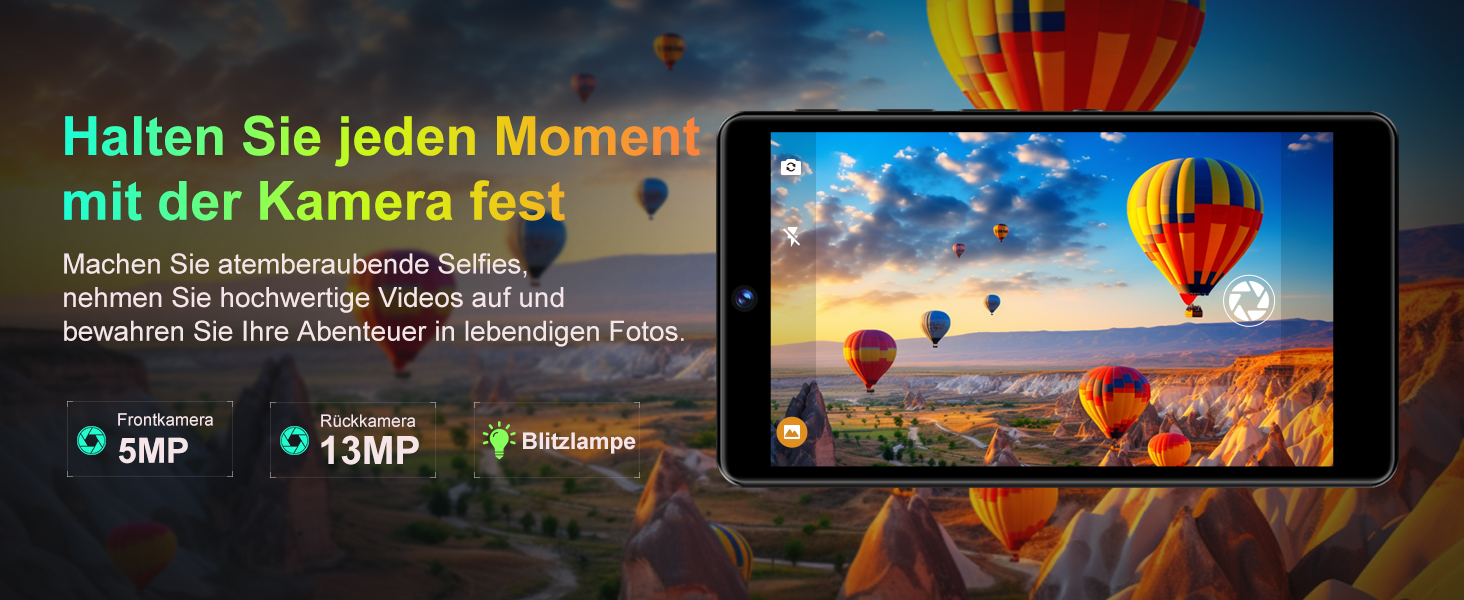 MP3 плеєр 96GB з Bluetooth, WiFi, Android 13, камерою та гучномовцем. Плеєр MP4 для Spotify, Kids, Audible, Amazon Music, Play Store - Чорний