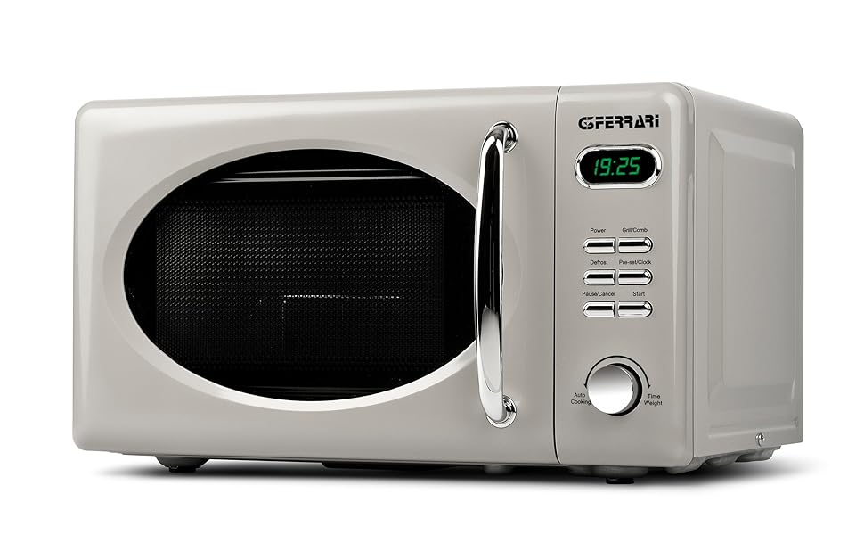Мікрохвильова піч G3 Ferrari Sapormio Vintage, 1150W, 20 л, 8 програм, білий
