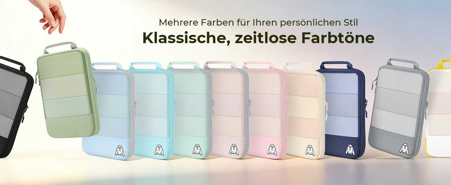 8-кількість компресійних кубиків для одягу, органайзер для валізи, чорний (8 шт., мат-зелений)