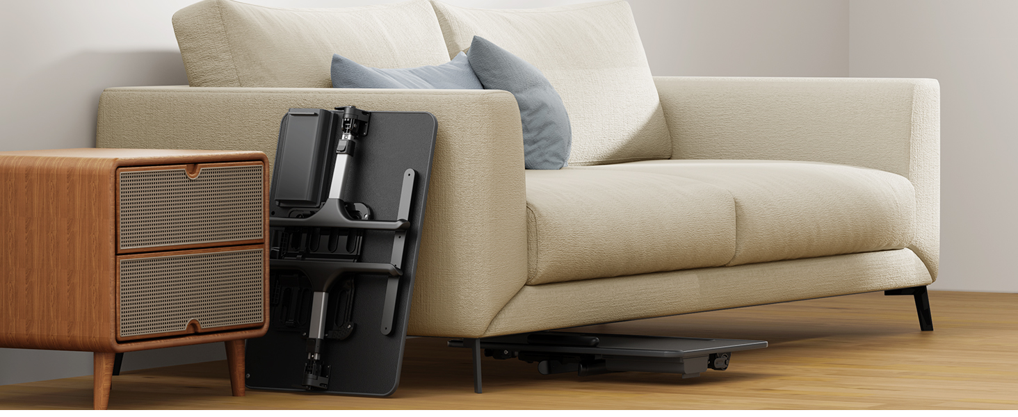 Зламаний столик SAIJI 60x40 см: регульована висота, підставка для книг, ящик, столик для ноутбука/планшета, чорний