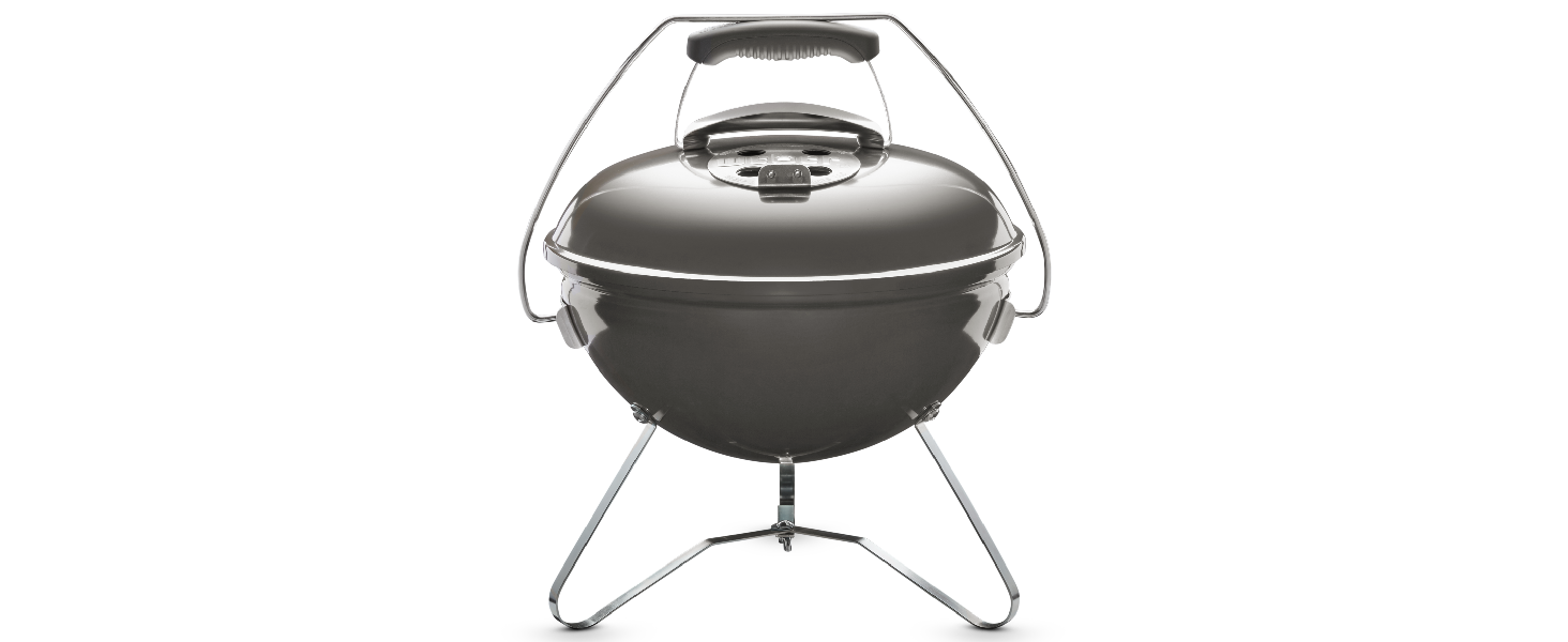 Вугільний гриль Weber Smokey Joe Premium, 37 см, портативний, емальований, Slate Blue