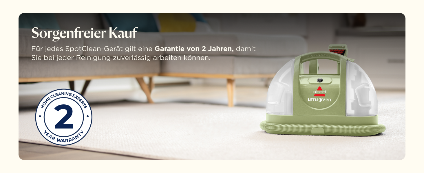 BISSELL Little Green: портативний мийний пилосос для килимів та м'яких меблів. Ефективне видалення плям та бруду. Потужний 340W мотор, модель 4098N