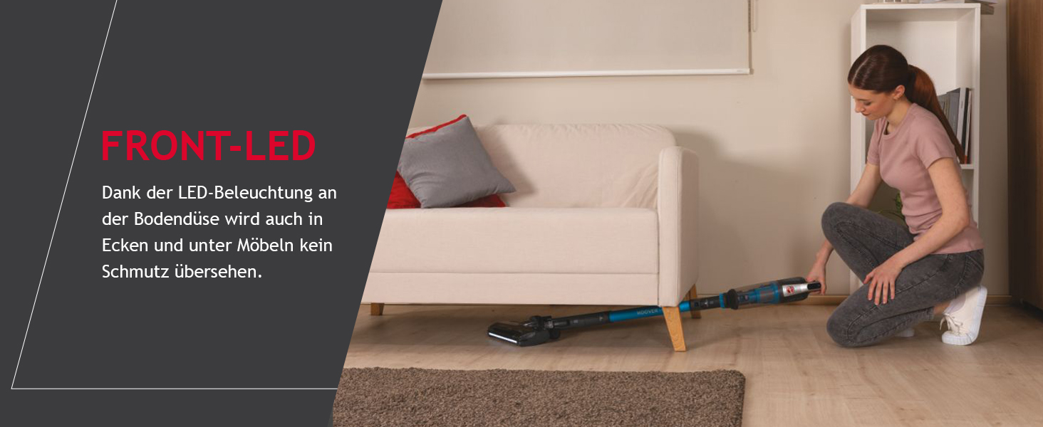 Бездротовий пилосос Hoover H-Free 500 Pets: потужний, без мішка, для видалення шерсті тварин, LED, паркування, 30 хв роботи