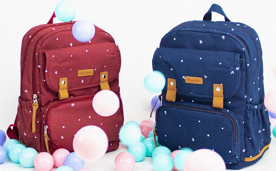 Жіночий рюкзак Kaukoo для студентів, ноутбука, подорожей, синій (K8009)