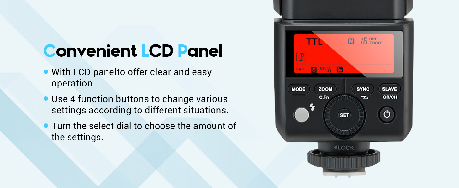 Спалахувач Godox TT350O для камер Olympus та Panasonic, TTL, 2.4G Wireless, GN36, 1/8000s HSS, Mini