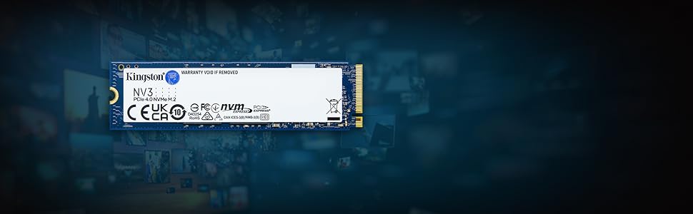 SSD Kingston NV3 1TB M.2 2280 PCIe 4.0 - Швидкий внутрішній накопичувач