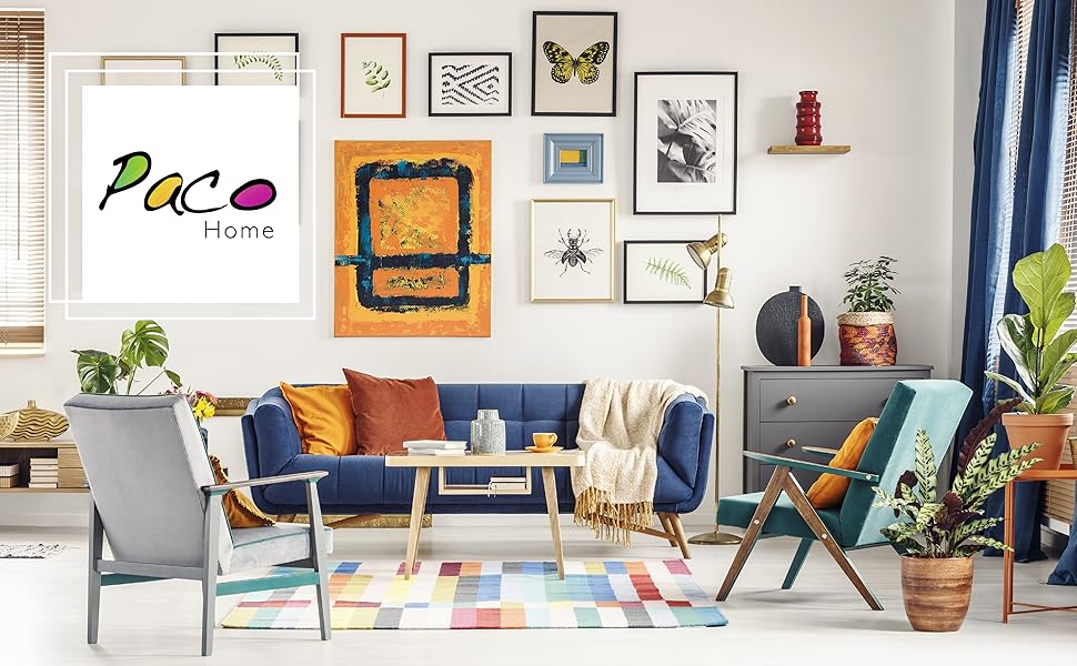 Килим Paco Home для вітальні, дитячої, спальні 160x230 см, короткий ворс, сучасний, прямокутний