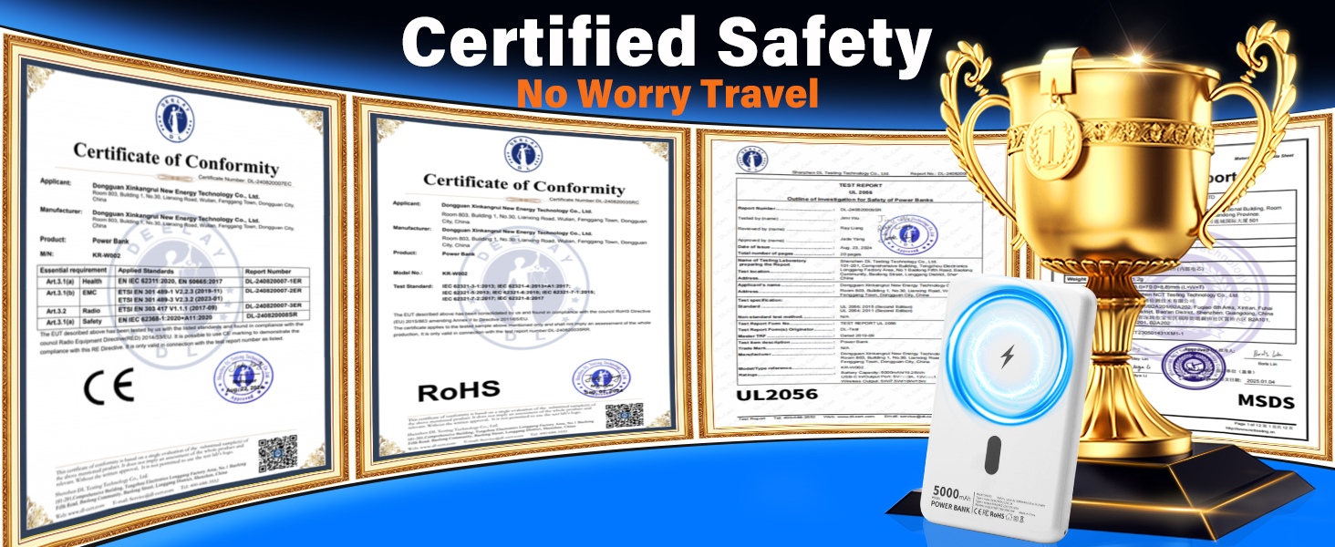 Power Bank MagSafe 5000mAh з PD 20W, QC 3.0, USB-C для iPhone 17/16/15/14/13 (Pro), білий