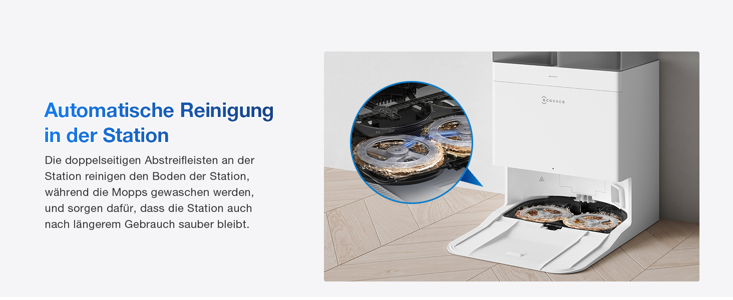 Робот-пилосос ECOVACS DEEBOT T30S PRO з функцією миття, 11000 Па, технологія ZeroTangle, миття гарячою водою 70°C, TruEdge™ для миття країв, акумулятор 6400mAh, AI-уникнення перешкод (T30C OMNI Gen2 W)