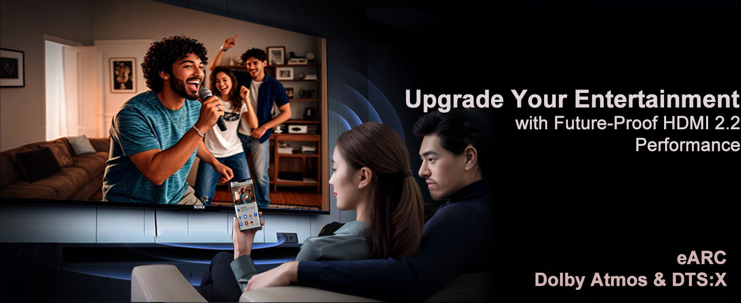 HDMI 2.1 Кабель 1м, 16K HDMI, 96Gbit/s, Підтримка 16K 60Hz, 8K 60Hz, 4K 240Hz, сумісний з PS5/4, Fire TV, ноутбук, ПК