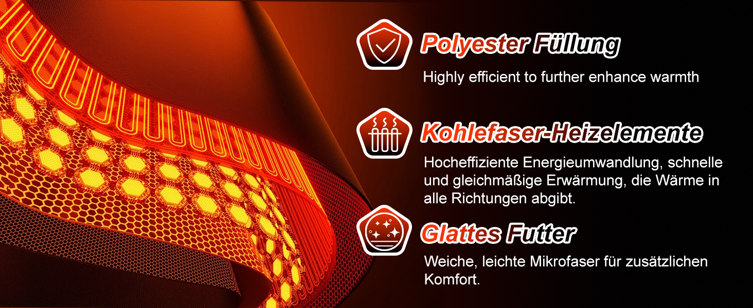Електрична гріюча жилетка для чоловіків та жінок з 15 зонами нагріву - 3 режими температури, для активного відпочинку, катання на лижах, полювання, кемпінгу (без акумулятора), чорна, XXL