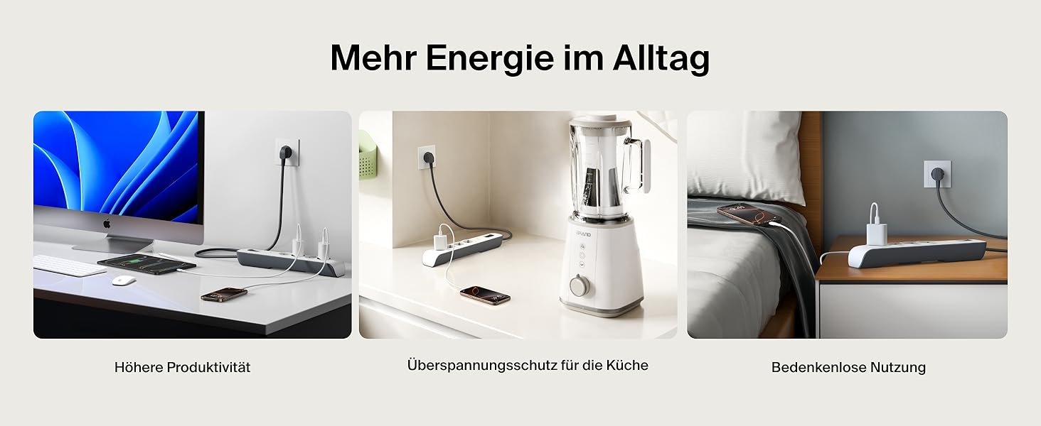 Мережевий фільтр Belkin з захистом від перенапруги, 6 розеток, 2 м кабель, 650 Дж, для дому та офісу