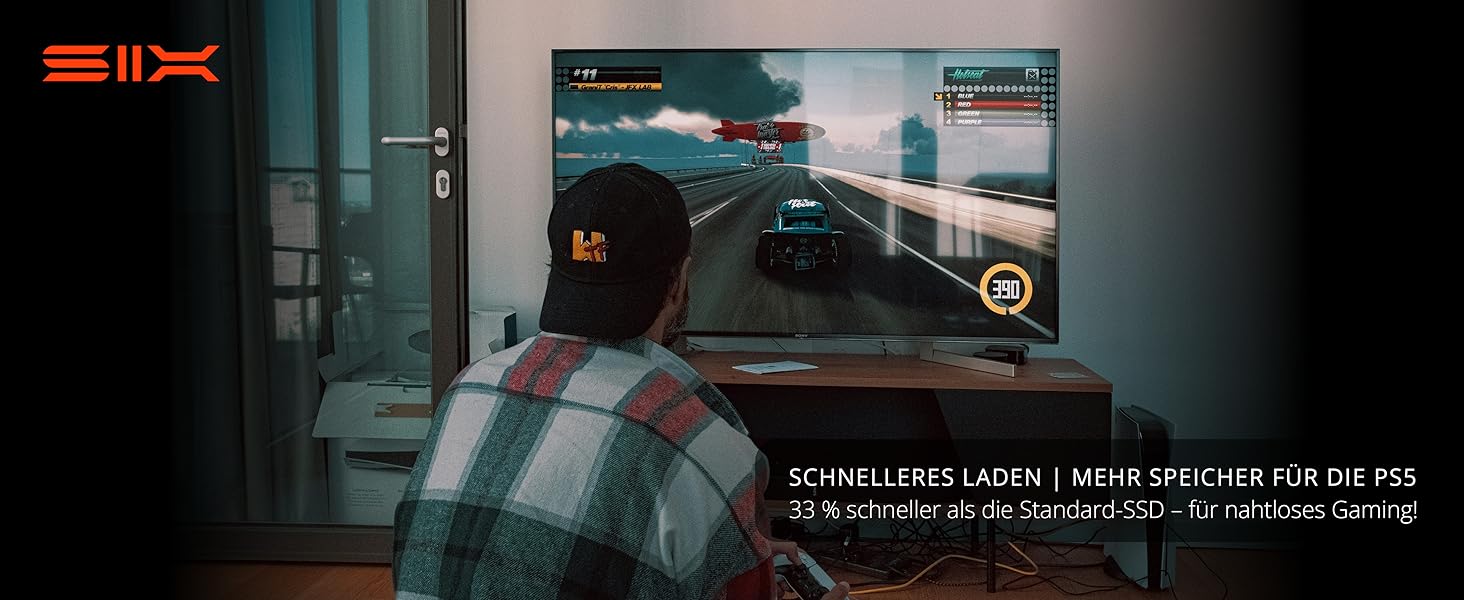 SSD NVMe M.2 PCIe 4.0 2TB X7400 з радіатором - для ігор, PS5, ноутбук, ПК