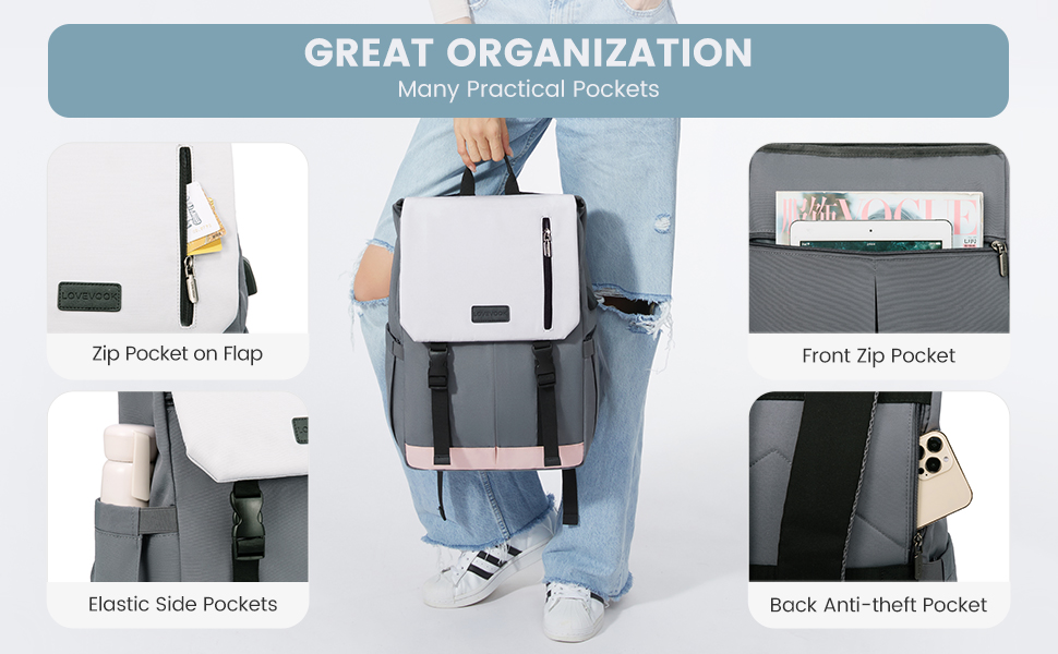 LOVEVOOK Рюкзак для жінок Елегантний 15.6