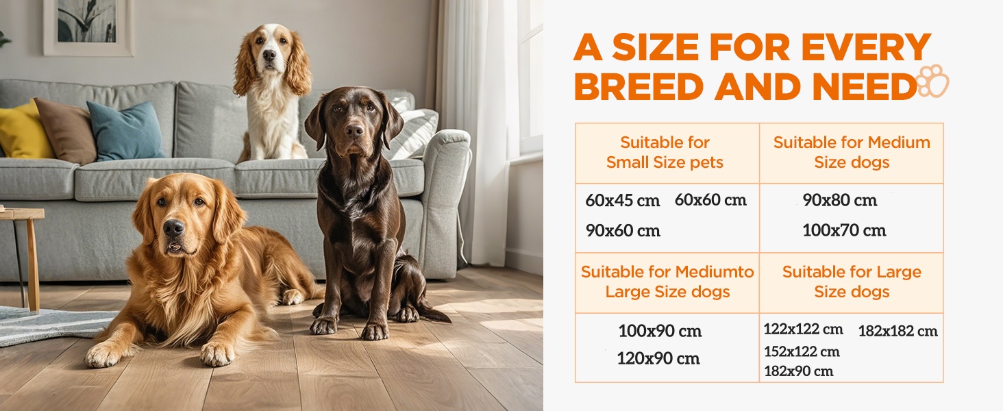 Підкладки для тварин Baodan, 2 шт. 90x60 см, швидко поглинаючі, для собак, котів, морських свинок