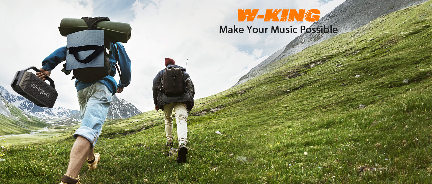 W-KING Bluetooth Колонка 100W (Пікова потужність) - Портативна Колонка з Глибоким Басом, Power Bank, TF/AUX, EQ, IPX6, 40 годин роботи
