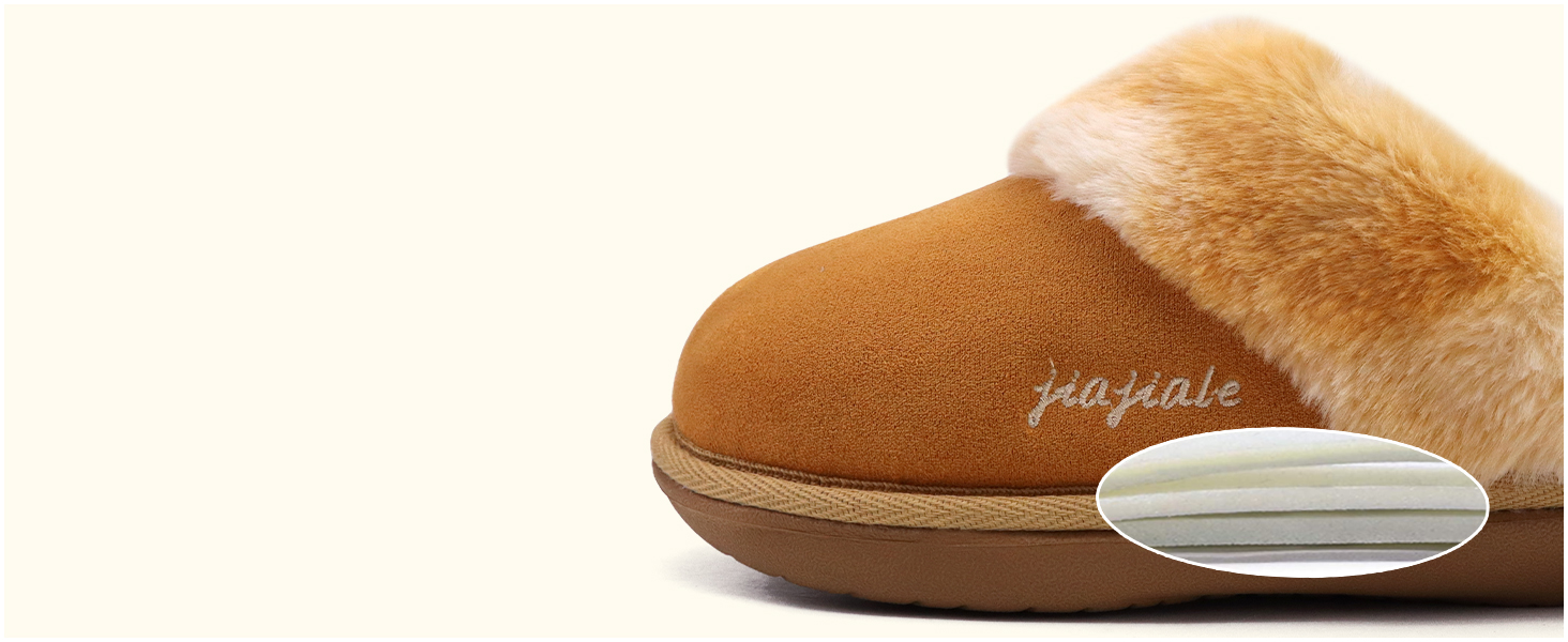 Жіночі домашні тапочки Jiajiale: теплі, пухнасті сліпони для зими з м'якою устілкою та зносостійкою гумовою підошвою. Рожевий, 37 EU