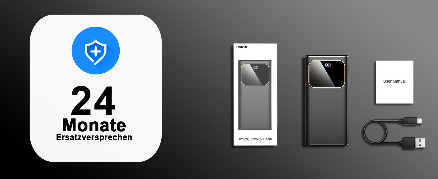 Power Bank 10000mAh з USB-C, 22,5W PD3.0 та QC4.0, для iPhone, Android, LED-індикатор