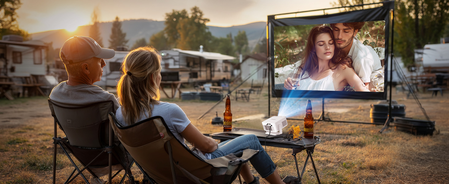 Magcubic HY300max Міні проєктор 4K/8K з Android 14, WiFi 6, Bluetooth 5.4, автофокусом та корекцією трапеції для домашнього кінотеатру (білий)