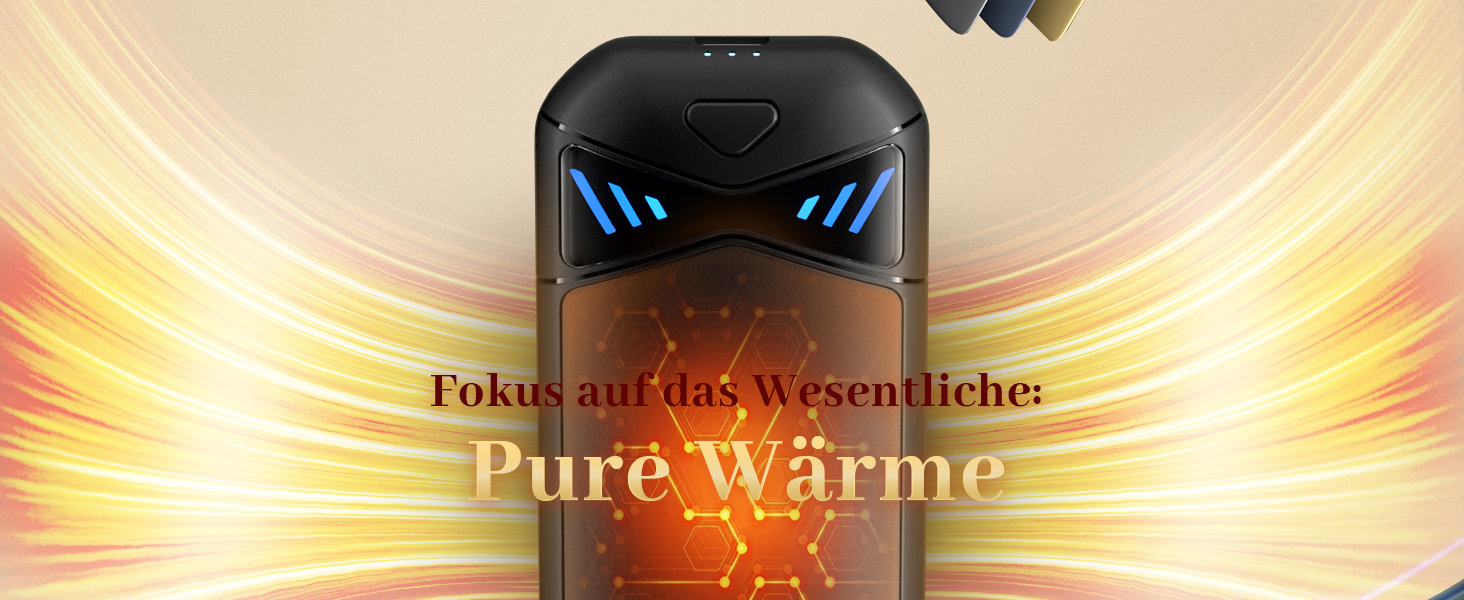 Електричні грілки для рук, 2 шт. з LED-дисплеєм та акумулятором 6000mAh, 3 режими нагріву, для активного відпочинку та зими, подарунок для жінок та чоловіків, чорний