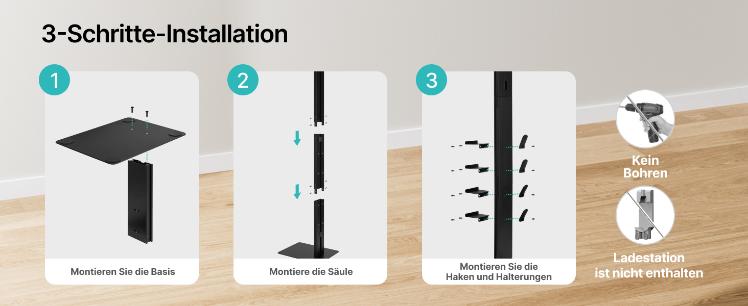 Підставка для пилососів Dyson з 4 гачками та 4 полицями, сумісна з моделями Gen5, V15, V12, V11, V10, V8, V7 та V6, без свердління, для зберігання пилососа та аксесуарів