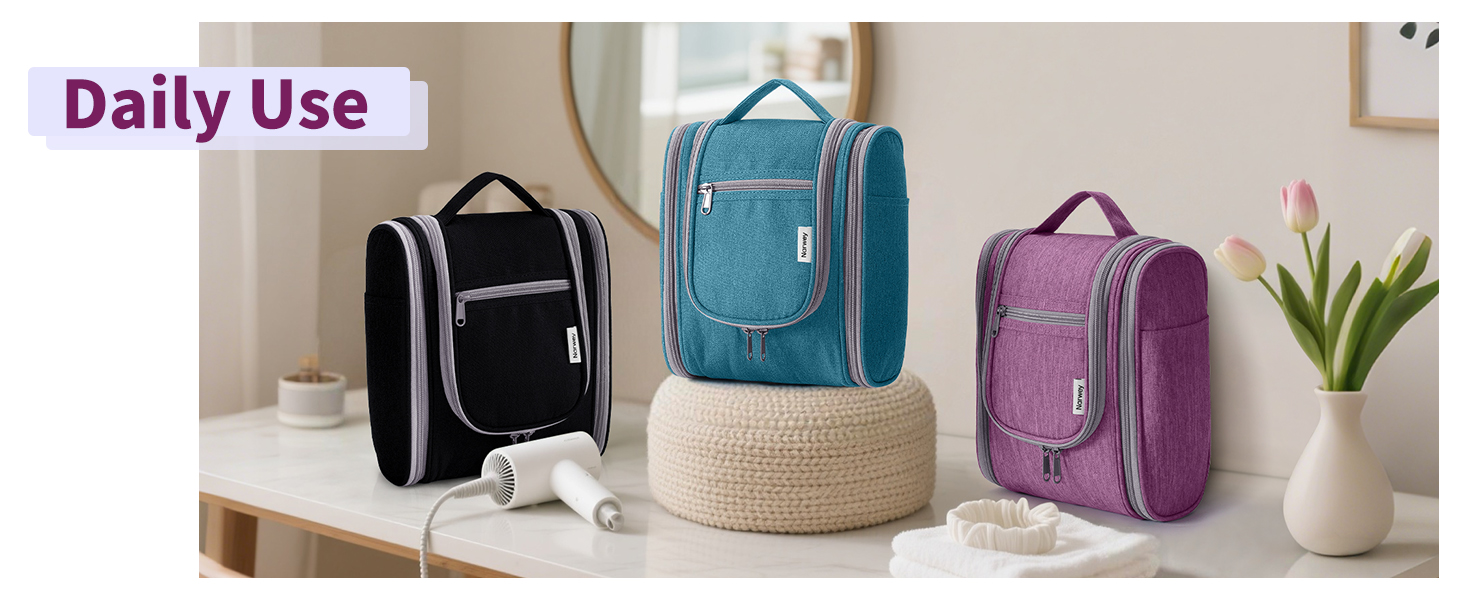 Косметичка для подорожей Narwey Klein: жіноча та чоловіча, для дітей, рожева (компактна)