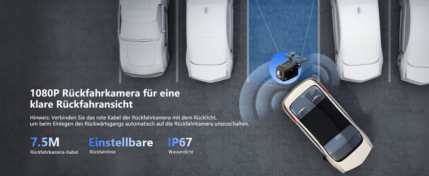 Портативна автомагнітола Krunia 8'' з Apple CarPlay і Android Auto, 1440x900 HD-дисплей, магнітне кріплення, OTA-оновлення, камера заднього виду, Bluetooth, голосове керування, GPS-навігація
