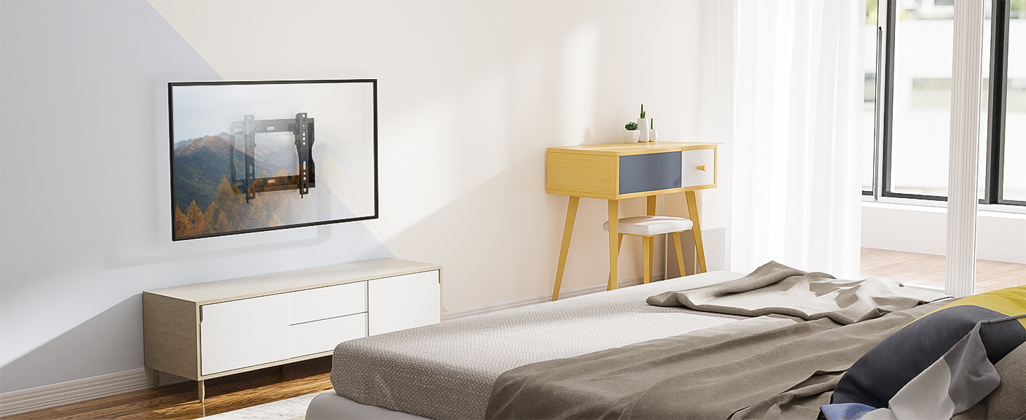 Кріплення для телевізора BONTEC для LED, LCD, OLED, Plasma телевізорів (17-45 дюймів), настінне кріплення, нахил, до 30 кг, VESA 200x200 мм, комплектація: повітряні подушки, кабельні стяжки