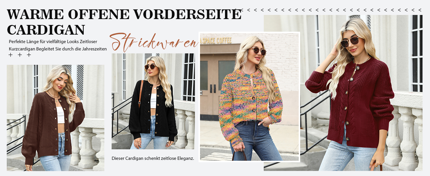 Жіночий кардиган Rapbin: короткий рукав, в'язаний, вільний крій, повсякденний стиль, осінь, з ґудзиками, темно-синій