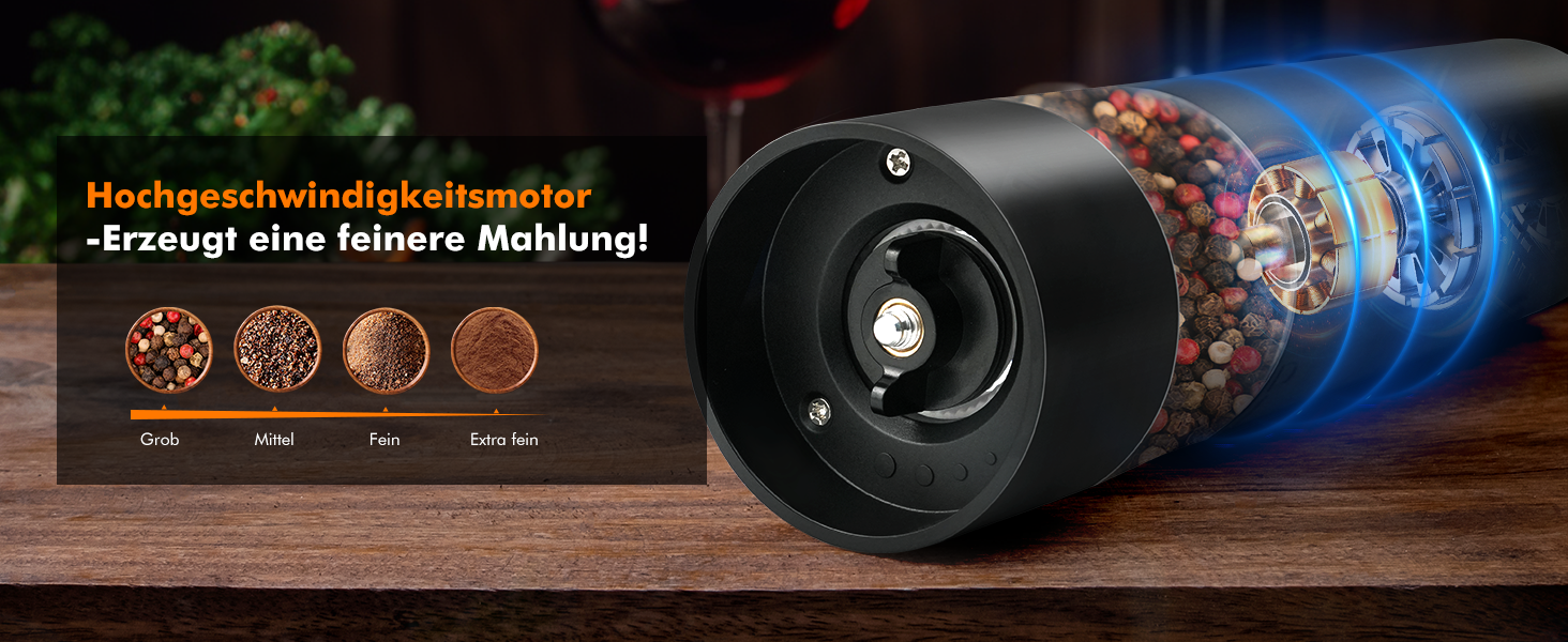 Електричні соляні та перечні млини з USB-зарядкою, регульована ступінь помелу, для кухні, пікніка, грилю