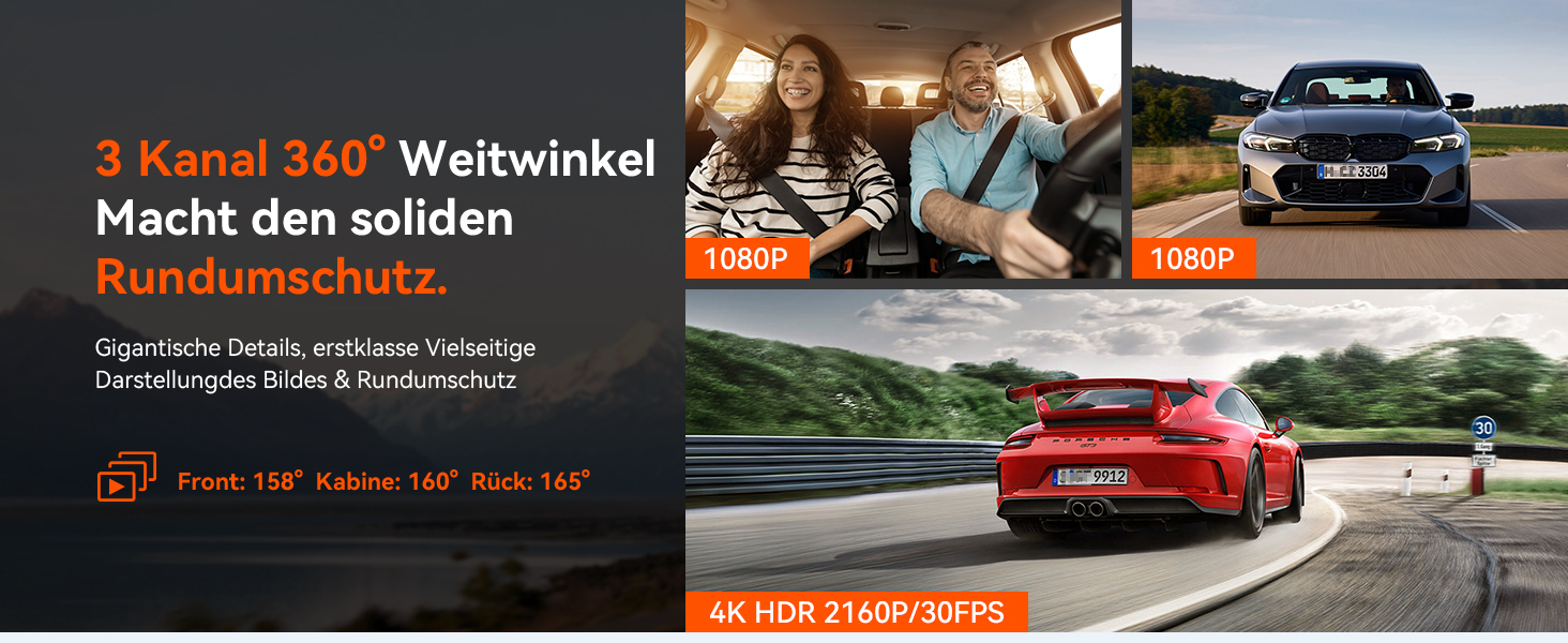 Відеореєстратор VANTRUE STARVIS 2: 4K + 1080P + 1440P, 3 канали, GPS, WiFi, паркувальний режим, нічне бачення, LTE (N4 Pro)