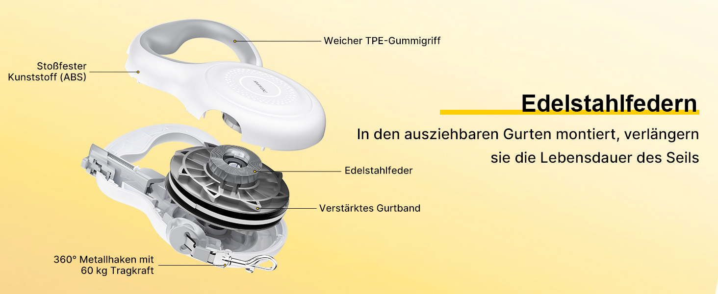 Рулетка для собак Active Brake 5м - міцна левка для середніх та великих собак до 60 кг