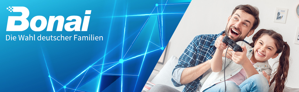 Зарядний пристрій BONAI для акумуляторів 4 слоти LCD, для AA/AAA NI-MH NI-CD акумуляторів, з 4 шт. акумуляторами 2800mAh AA та 1100mAh AAA