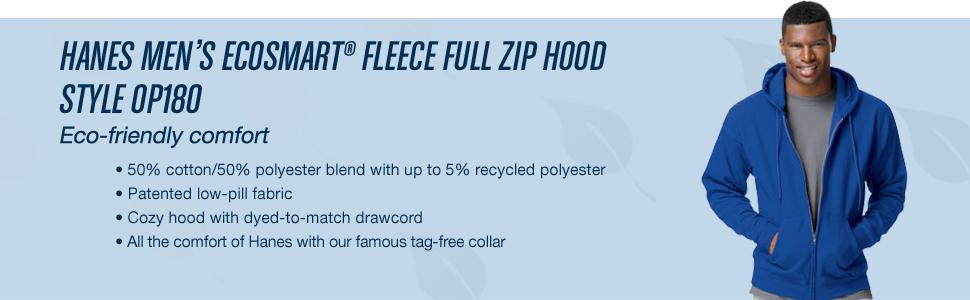 Чоловічий світшот Hanes з капюшоном, чорний, непрозорий