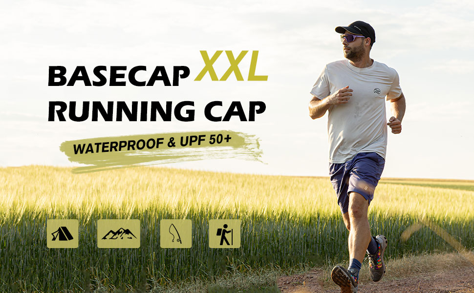 Кепка бейсболка TOPEX XL/XXL водонепроникна чоловіча/жіноча літня сонцезахисна для спорту, гольфу, тенісу, бігу з UV-захистом, синя