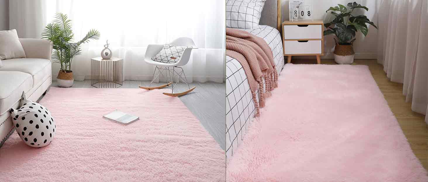Пухнастий килим Hochflor, для вітальні, м'який, з антиковзаючою основою, можна прати, для спальні (сірий, 120x160 см)