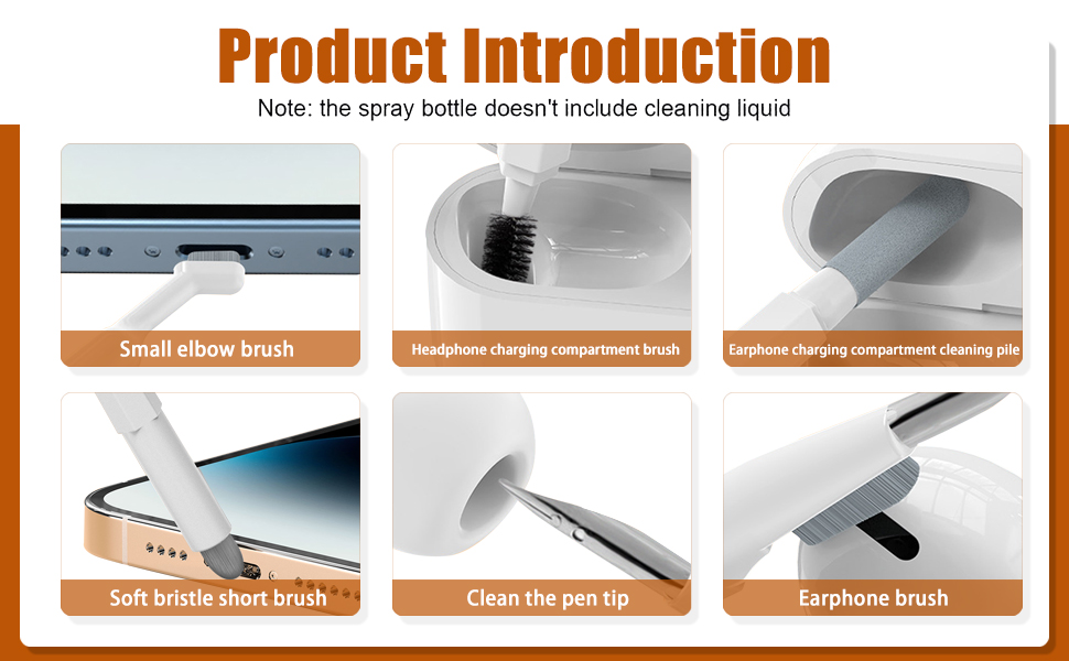 Набір для чищення клавіатури 20 в 1: щітки, очищувачі для гаджетів, смартфонів, ноутбуків, камер та об'єктивів