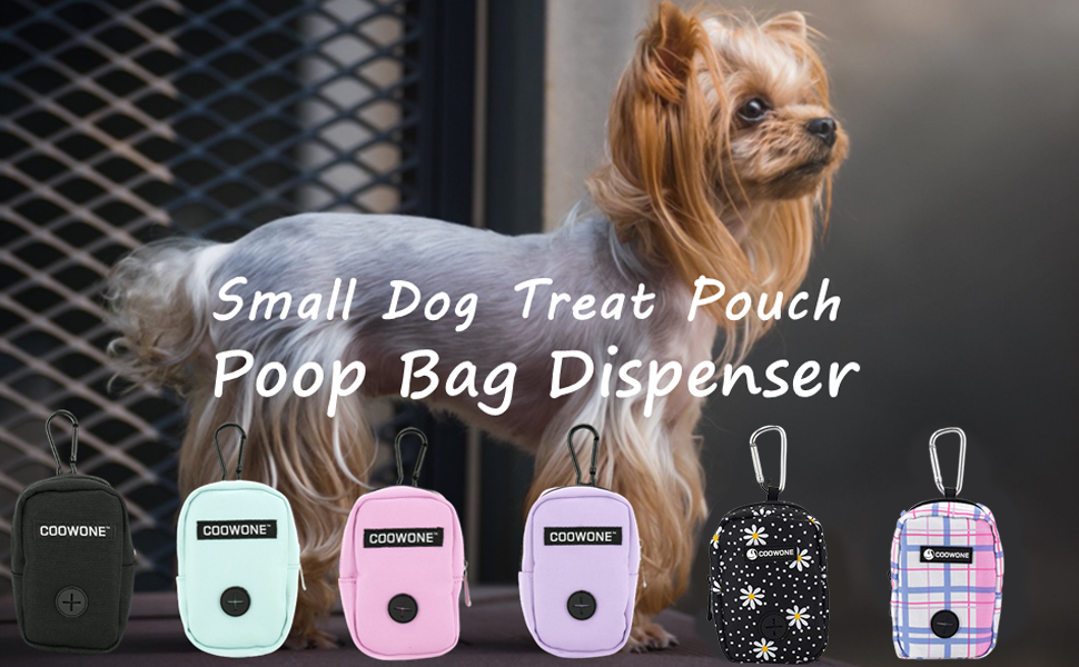 Сумка для ласощів та пакетиків для вигулу собак COOWONE, рожевий колір