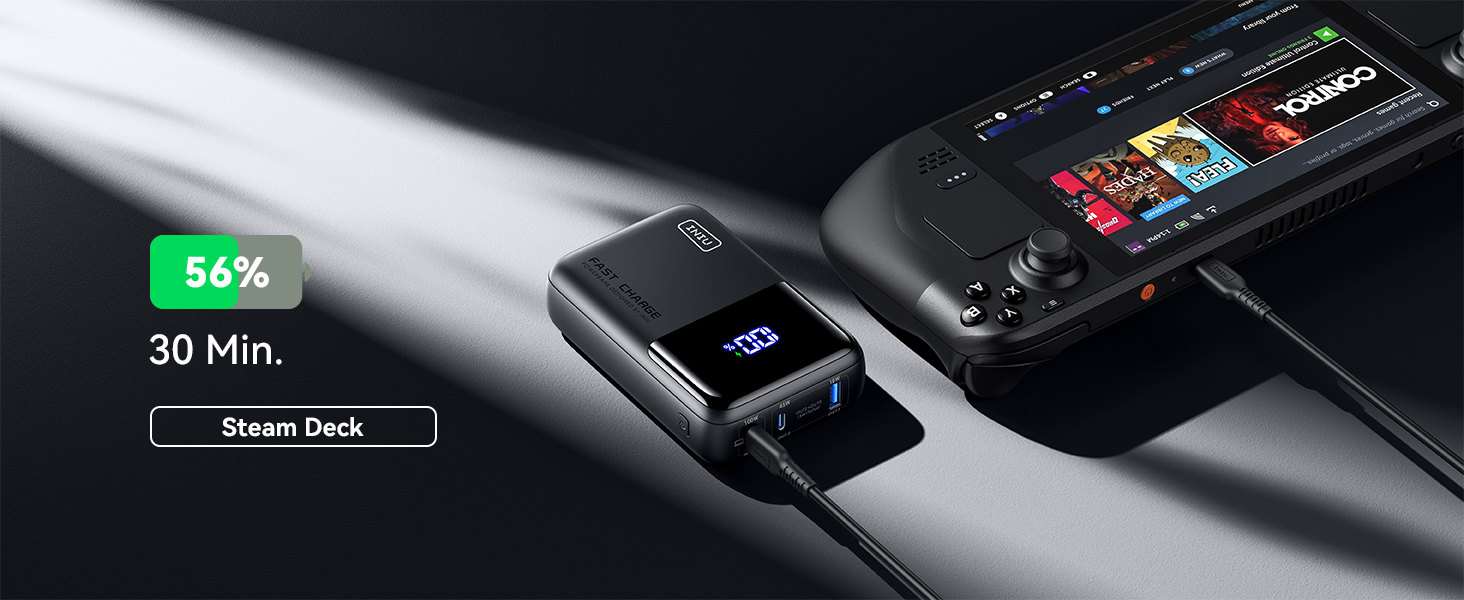 Power Bank INIU 100W 25000mAh USB-C: для ноутбуків, iPad, iPhone, DJI, камер | 25000 mAh