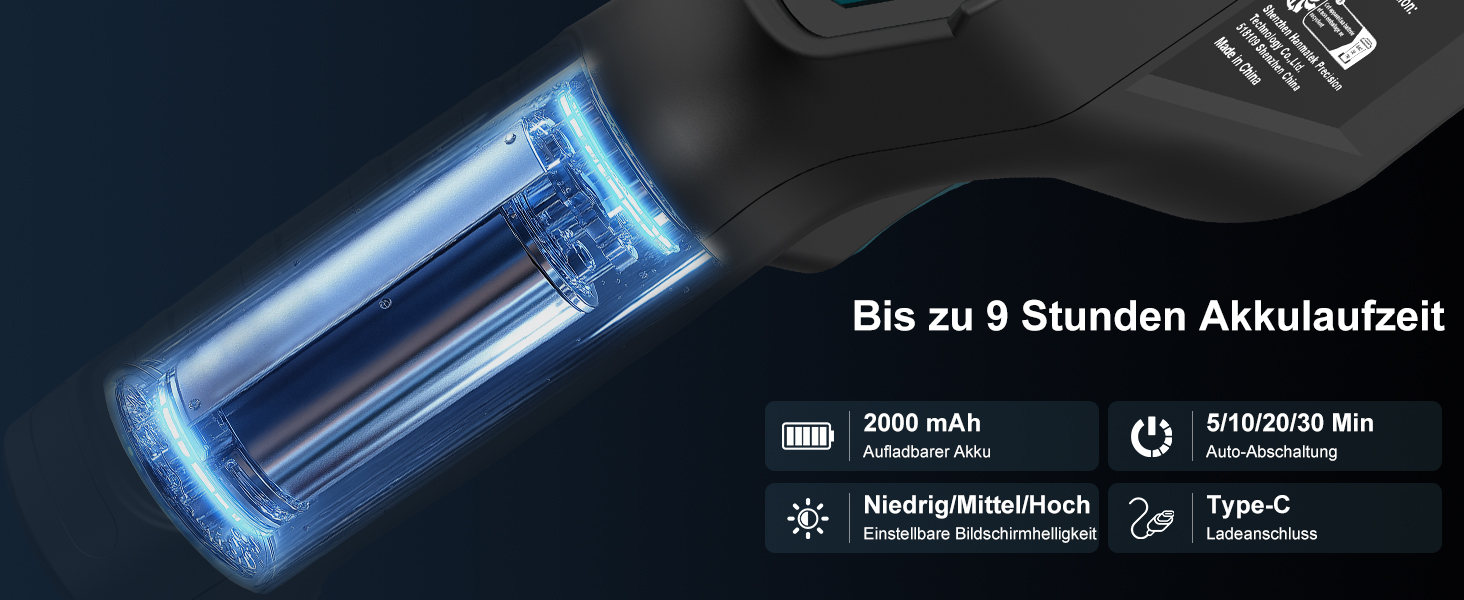Тепловізор HANMATEK Ti240 для виявлення температурних аномалій та полювання: роздільна здатність 240x240, діапазон температур -68°F до +752°F, акумулятор