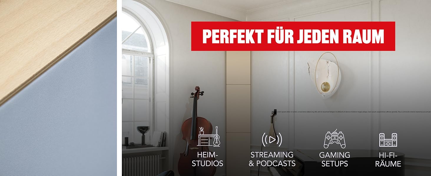 Бас-пастка для кутів Addictive Sound Standard — Студійна акустична панель (басова пастка) зі спеціальної мінеральної вати, 80-2000 Гц, бежева, 98 см, Made in EU