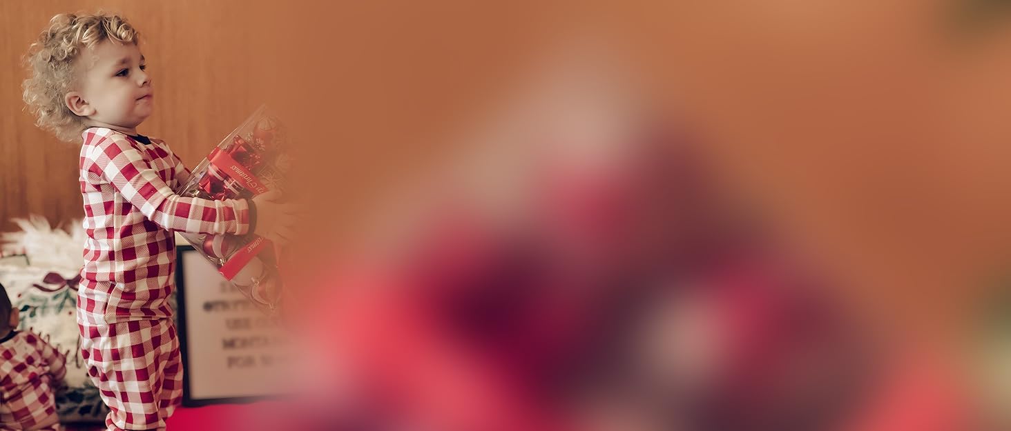 Набір прикрас для ялинки Sea Team: кульки та орнаменти, 60 мм, червоний та білий, 30 шт.