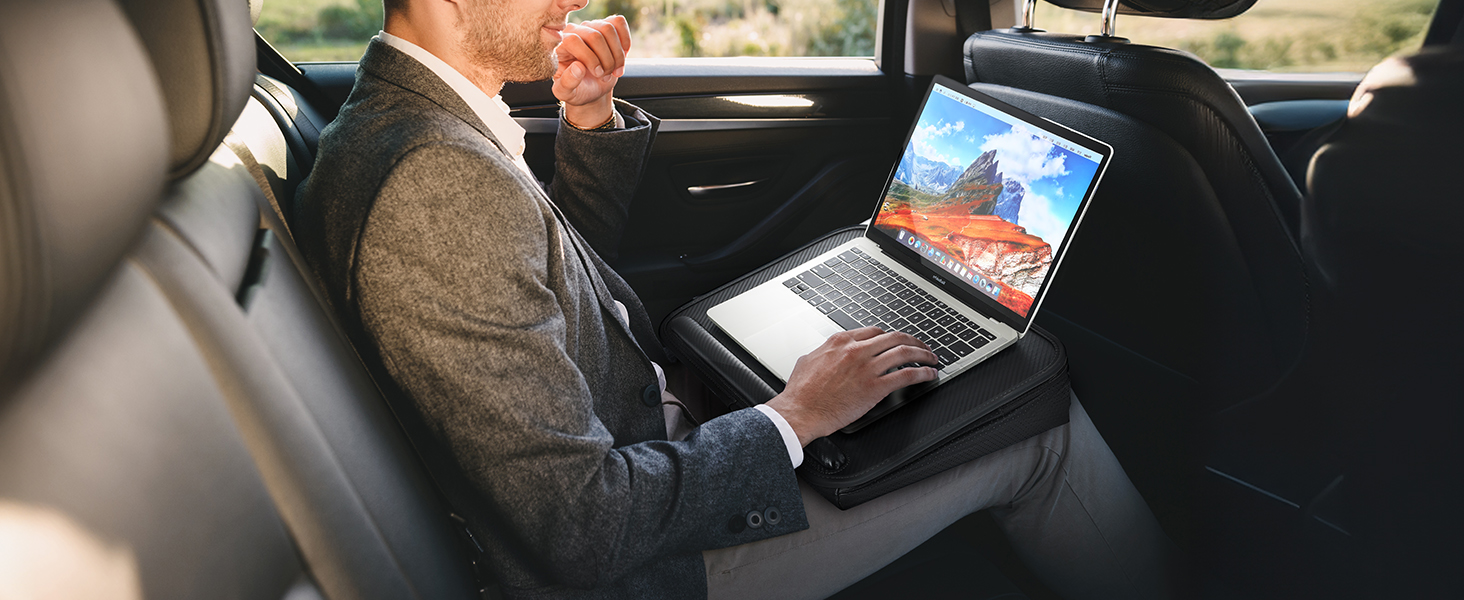 Підставка для ноутбука Lapdesk з подушкою, чорна - до 15.6 дюймів