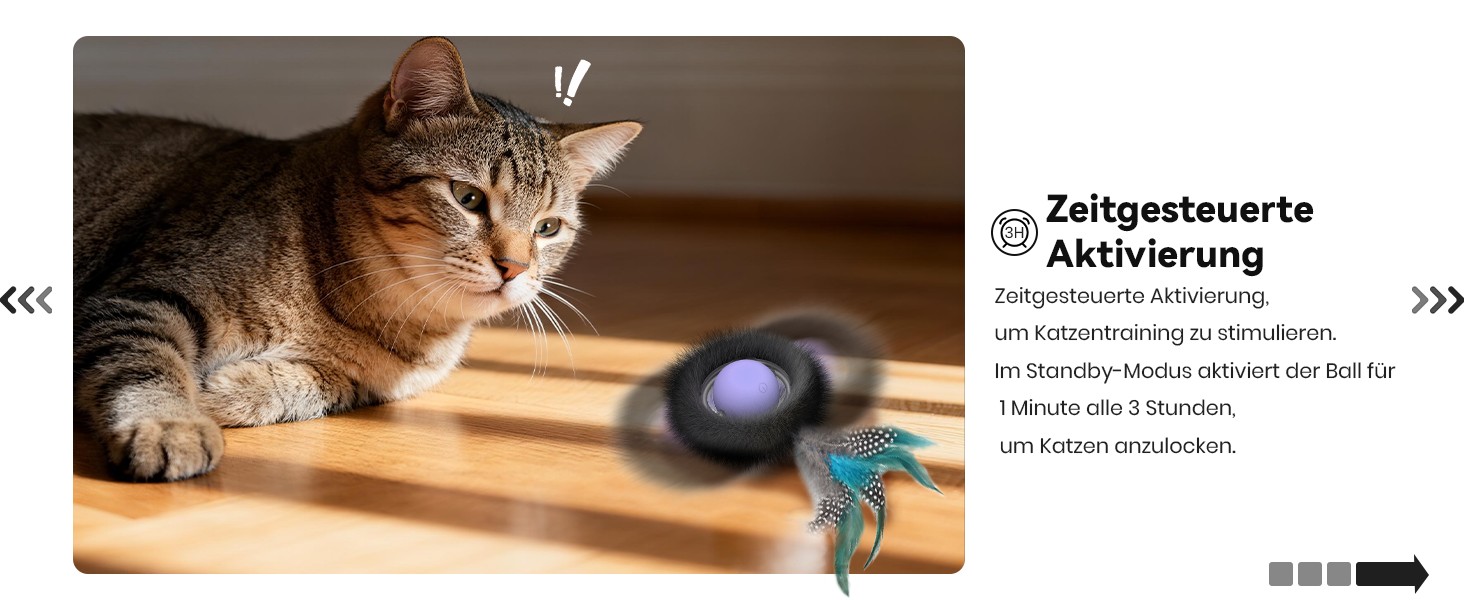 Інтерактивне іграшкове м'ячик для котів з лабіринтом та пір'ям, автоматичне ігровий набір, мисливська іграшка для котів, подарунок для кота